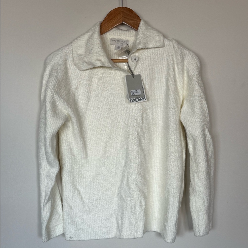 White barefoot dreams sweater